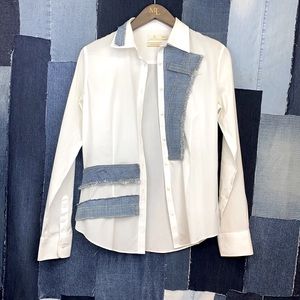 Reworked Long Sleeve Button Down Shirt.